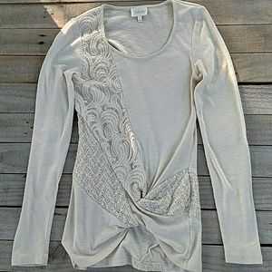 Anthropologie twist front sweater by Deletta